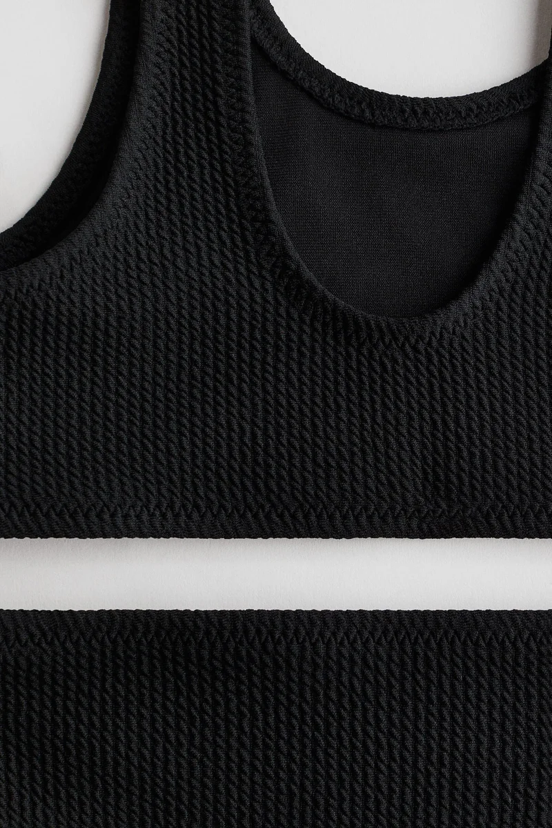 اتش اند ام بيكيني منسوج بملمس بارز